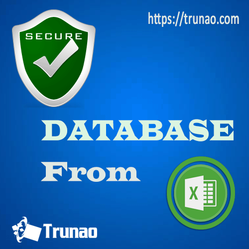 Secure Database from an Excel Spreadsheet